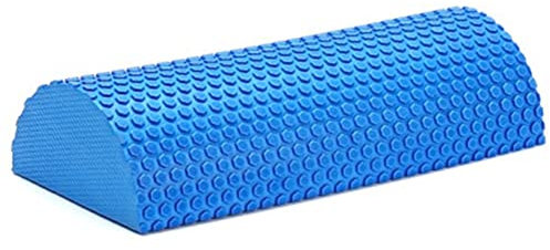 Halbrunde Schaumstoffrolle | Halbkreisformige Faszienrolle | Yoga Rolle | EVA Schaumschaft | Pilates Rolle Mit Massage Gleitpunkt, Schaumstoff-Halbrolle Massage Fitnessgerät