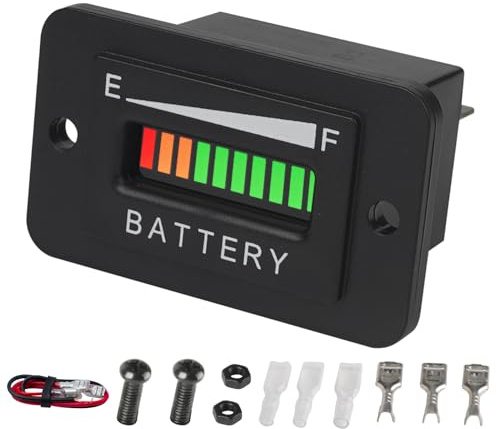 Yooreal Misuratore batteria digitale 12-48 V auto elettrica Pb-alimentata (12/24 V)