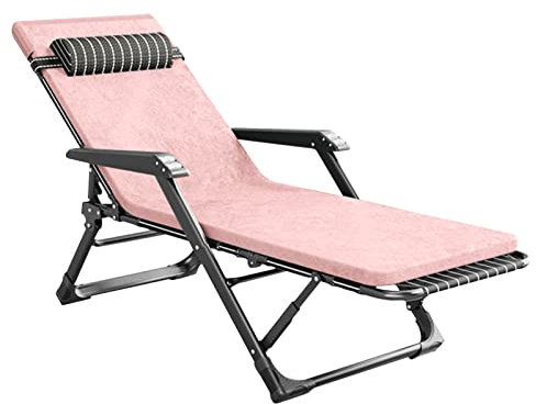 CCYENG Klappbare Sonnenliege, Gartenstuhl zum Entspannen im Freien, Sonnenbett mit Verstellbarer Rückenlehne, Loungesessel für Strand, Terrasse, Büro, Camping, mit Ki