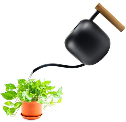 LPAMABARegadera Pequeña，Regadera de Jardín，Regadera con Mango, Regadera para Plantas de Interior, Regadera para Plantas (b-Negro)