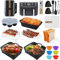 Heißluftfritteuse Zubehör, Airfryer Zubehör für Ninja Double Stack XL 9,5 L, Zubehör Ninja Heißluftfritteuse SL400EU AF400EU AF451EU AF500EU 9,5L-10,4L, Silikonform Ninja Dual Zone Airfryer Zubehör