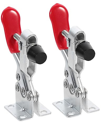 HOMSFOU 2pezzi Morsetti Pressione Verticale Morsetti Rapidi Per Lavori Di Falegnameria e Meccanica Resistenza e Durabilità Elevate