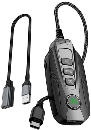 Whltzf GS20 USB Externe Carte Son 7.1 Canal pour Les Cahiers Tablettes PC avec Une Capacité Son Externe Surround Capacité Son