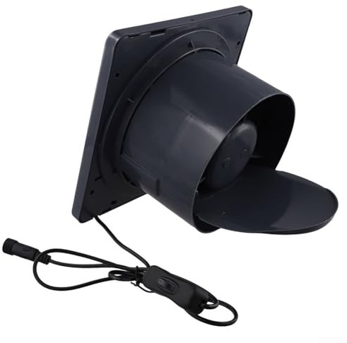 Solarmodul-Ventilator-Set, Solar-Abluftventilator, 12 V, industrieller DC-Ventilator, Haustierzuchthaus, Abluftventilator für kleine Hühnerställe, Schuppen, Haustierhäuser (20,3 cm)