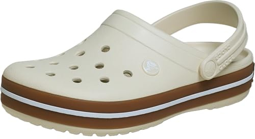 Crocs Unisex-Adult Crocband Clog, Summit White Gum, 10 Women/8 Men