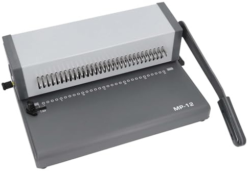 Bindemaschine, 30-Loch-Kammbindemaschine für Papier im Letter-Format A4 A5, verstellbarer Rand, professioneller Bürobuch-Dokumentenbinder aus legiertem Stahl