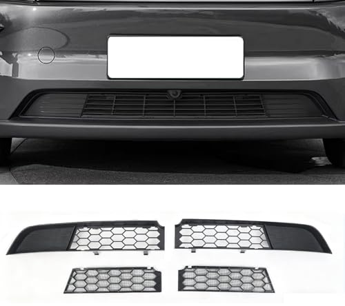 Ywooon Parrilla Delantera Malla para Tesla Model 3 Highland 2025-2026 Parachoques Inferior del Coche Segmentada Inserto de Rejilla（Aplicable únicamente los Vehículos Fabricados Después Octubre 2025）