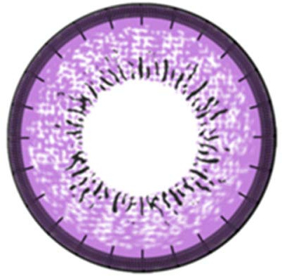 Matlens – EOS Farbige Kontaktlinsen mit Stärke circle lenses lila violet J-203 2 Linsen 1 Kontaktlinsenbehälter 1 Pflegemittel 50ml -225