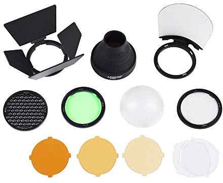 Godox AK-R1 Dome Difusora Kit de Accesorios | para Godox V1 Flash para el Anillo Godox H200R Accesorios Godox AD200 AD200Pro con Puerto magnético Fácil de Usar