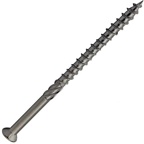 D2D | VPE: 100 Stück - Terrassenschrauben 5 x 50 mm mit Innensechsrund TX und CUT-Spitze aus Edelstahl C1 - Terrassenbauschrauben mit Schneidkerbe