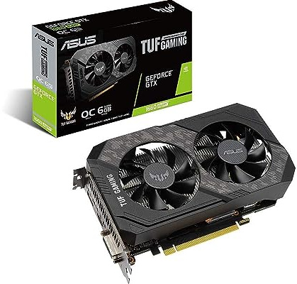 ASUS TUF Gaming GeForce GTX 1660 - Scheda grafica di gioco super overcloccata, edizione HDMI DP DVI 6 GB (TUF-GTX1660S-O6G-GAMING)