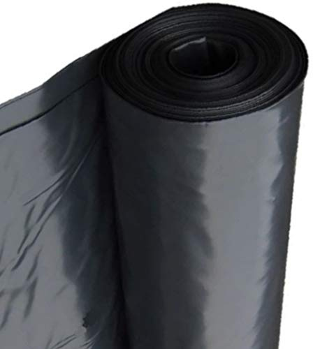 doitBau Baufolie Typ 150 schwarz – Abdeckfolie aus LDPE 4 × 50 m (200 m²) – reißfeste Schutzfolie für Bau und Renovierung