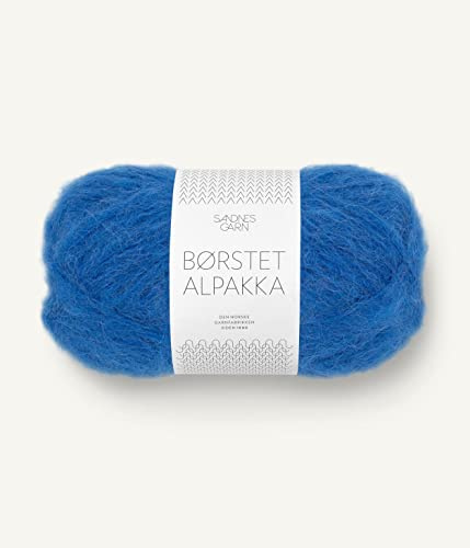 SANDNES GARN Børstet Alpakka - Farbe: Jolly Blue (6046) - 50 g/ca. 110 m Wolle
