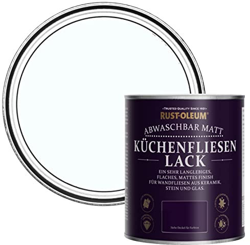 Rust-Oleum abwaschbare Küchenfliesenlack in blau mit Matt Finish - Eiskappe 750ML