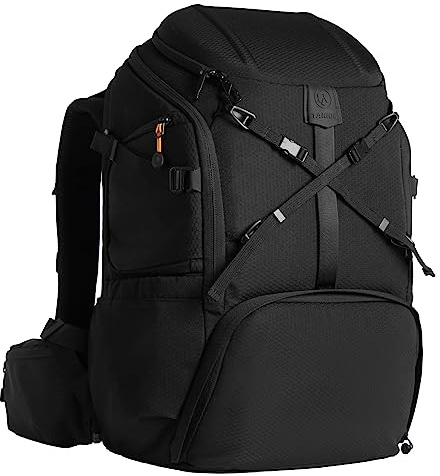 TARION Mochila para cámara Mochila impermeable para cámara Mochila para cámara Mochila grande para fotografía Acceso lateral con compartimento para computadora portátil de 15,6''