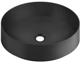 Gessi 316, lavabo à poser, rond, inox 400mm, 54601, Couleur: Noir XL