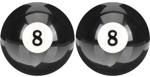 Dödmomy 2 st biljard svart åttaboll sexpunkts-cue biljardbollar trappa vintage biljardbollar kö träning biljardbord öva biljard åtta bollar kö med rekvisita harts hushåll