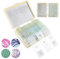 Silkwish 30 Objektträger Mikroskop-Set mit Biologischen Proben, Insekten, Pflanzen, Menschliche Zelle für Labor Biologie, Metall, LED, Ohne Farbe