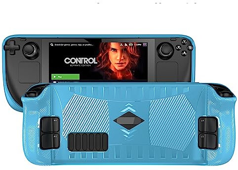 SUIOPPYUW Handheld Spielekonsolen Abdeckung, rutschfeste TPU Softshell Konsolen, abnehmbare Schutzhülle, Gamer Ausrüstung, Ersatz für Steam Deck