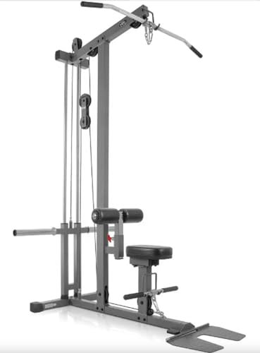 PH FITNESS Multi Lat-Tower - Kompakte, vielseitige Kraftstation für Zuhause: Rücken, Arme, Core Training - Geeignet für alle Hantelscheiben