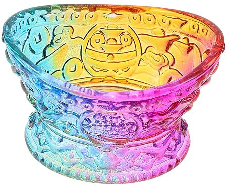 TOPPERFUN 1 Pc Portalampada Bruciatore Di in Menorah Di Contenitore Per Candele Arredamento Feng Shui Porta Tealight Cristallo Bicchiere Ufficio Ciotola Del