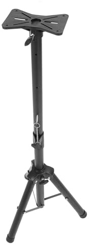 Universal Projector Tripod Stand, Stable Height Adjustable with Gooseneck Phone Holder, Multifunction Camera Photography Floor Stand for Laptop Speaker, Lightweight and Portable