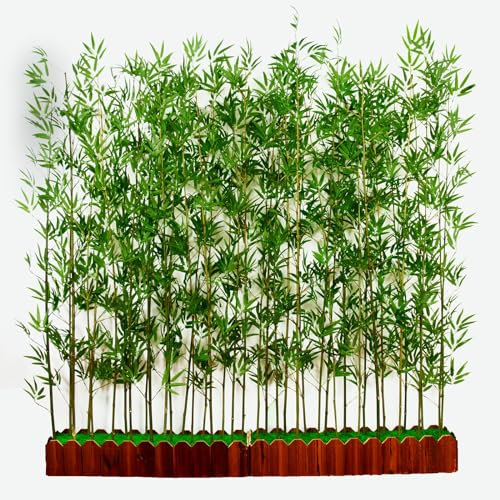 Künstlicher Bambusbaum für den Außenbereich, realistisch, 80 x 100 cm hoch, künstliche Bambuspflanze für Hof, Balkon, Restaurant, Wohnzimmer, UV-beständig, wasserdicht, DIY-Trennwand, Innen- und
