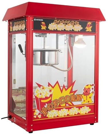 GastroHero Popcornmaschine groß I Große Popcorn-Maschine für Gastronomie I Überhitzungsschutz I Popcorn