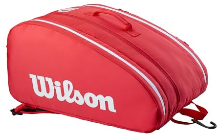 WILSON Super Tour Pickleball-Tasche, Rot/Weiß