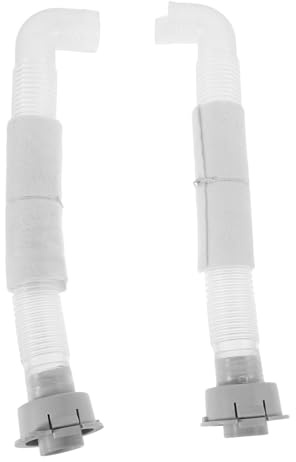 Angoily 2pcs Right Angle Elbow Fitting Washer Hose Pipe Connector Drain Pipe Fitting Plastic Connector for Washing Machine Drainage