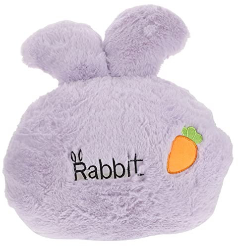 ibasenice Handwärmer Kaninchenpuppe Aus Plüsch Cartoon-kaninchenpuppe Für Sofadekoration Als Handwärmer Dekokissen Für Zimmer Dekoration Im Winter Für Mädchen in Violett