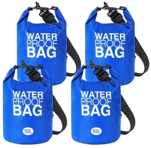 4 wasserdichte PVC-Sandsäcke für Poolleiter-Gewichte, 10 l, ideal für Pools, Reisen und Angeln, königsblau, Einheitsgröße