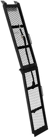 Stahl Auffahrschiene faltbar 80 (203cm) - 800 Pfund (363kg) Tragfähigkeit - Klappbare Transportrampe Rampe Anhänger Verladerampe, Auto ATV Quad PKW Laderampe Anhängerrampe