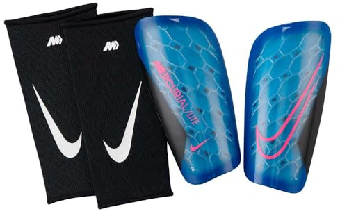 Nike Unisex NK MERC LITE - FA22 Shin Guard, Racer Blue/Black/Pink Blast, S