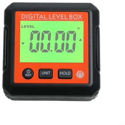 Digitaler Winkelmesser, Elektronischer Winkelmesser mit Neigungsmesser Füllstandsmesser, Mini Magnetische Neigungswinkelmessgerät
