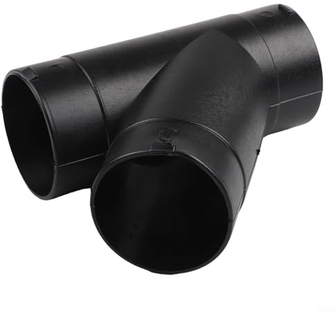 Connettore a gomito in plastica nera per tubi di ventilazione Webasto e Eberspacher, 60 mm e 75 mm (60 mm)