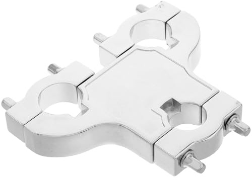 Toyvian Abrazadera de Rack para Batería Electrónica Abrazadera de Aro de Bombo de Metal Ajustable Soporte de Montaje para Platillos de Batería Accesorio Duradero Instalación Rápida