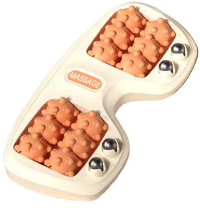 YWMJZEU Rullo per Massaggio Ai Piedi, Dispositivo per Massaggio a Doppio Rullo, Materiale Granulare Antiscivolo, PP, Sollievo per Piedi Stanchi, Adatto per, Orangina