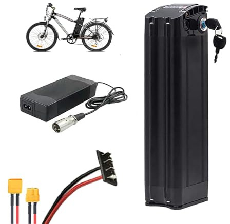 JHKJ Batería de Litio para Bicicleta eléctrica de 24 V, 8 Ah, 10 Ah, 13 Ah, 15 Ah, 20 Ah. Batería de Repuesto de 24 voltios para Motor de Bicicleta de montaña.