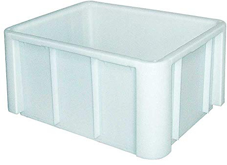 Eurobehälter/Lebensmittelbehälter, weiß, 140 Liter, LxBxH 800x600x405 mm