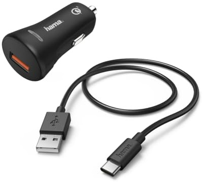 Hama Handy-Ladegerät für Auto, 12 V, 3 A, 1,5 m, schwarz, 00183231