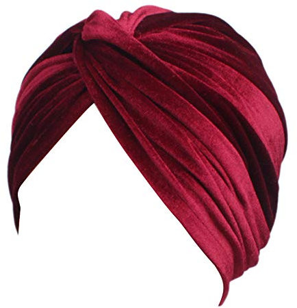 Amorar Chemotherapie Hut, Damen Twist Plissee Haar Wrap Stretch Turban Kopf Wraps Bandanas Chemo Hut Kopfbedeckung, Headwrap Elastic Headwear Samt Kopftuch Hut Beanie für Krebs