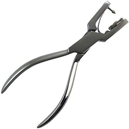 Jewellers Tools Pince perforatrice rotative 5 trous : poinçon cuir 0,8, 1, 1,2, 1,5 et 2 mm (185)