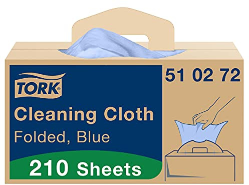 Tork Multipurpose Cleaning Cloth Blue W7, One-at-a-Time Dispensing, 1 x 210 Cloths, 510272