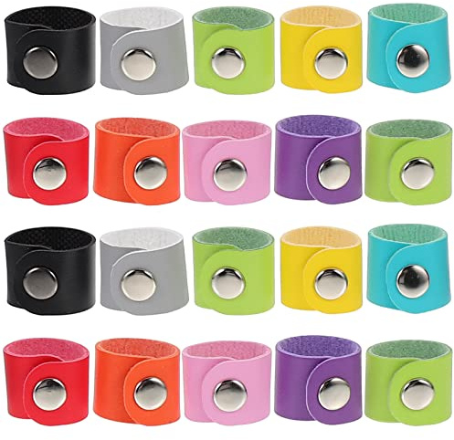 VALICLUD 20pcs Leather Buckle Scarf Buckle Ring for Women Scarfs for Women Rings Shawl Clip Rings Cord Organizer Cardigan Miss Jewelry Metal Snap Button Tie