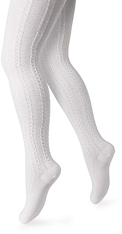 STEVEN Strumpfhose für Mädchen I Baumwolle Baby Strumpfhose mit Zopfmuster I Ballett Strumpfhose Mädchen I Weich und Langlebig Feinstrumpfhosee