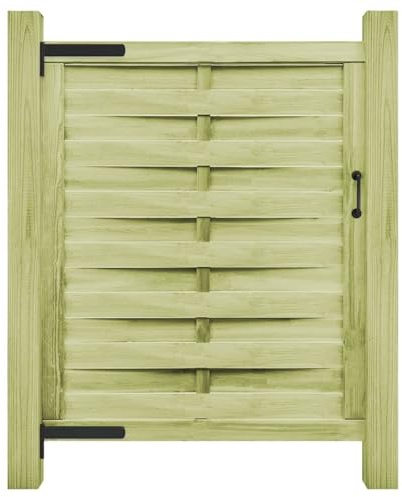 Mengtu Massivholz Gartentor Terrasseneingang 100x125cm grün imprägniert stabil Model45310
