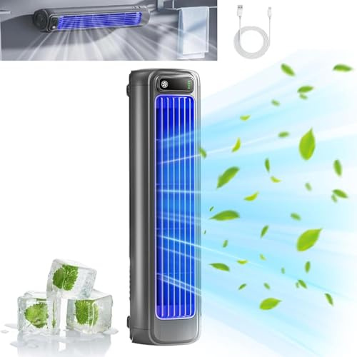 Starnearby Climatiseur Mobile, Outfany Cooling Ace, Climatiseur Portable Rechargeable, Ventilateur de Refroidissement Silencieux, Shirem Cooling Ace, Mini Refroidisseur d'air à 3 Vitesses