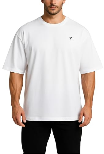 SpartanAesthetics - Pump Cover Gym Shirt Herren Oversize - Fitness T-Shirt Gym Oversize Passform als Pump Cover Tshirt für Bodybuilding