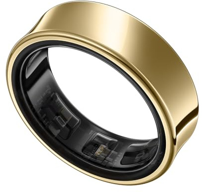 Samsung Galaxy Ring, Smart Ring, No Subscription Fee, AI-Powered Health, Sleep/Heart Rate/Stress Monitor, Size 13, Titanium Gold, 2 Year Manufacturer Extended Warranty (UK Version)